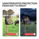 10-Mile Portable Solar Fence Charger with Day/Night Mode
