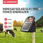 10-Mile Portable Solar Fence Charger with Day/Night Mode
