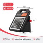 10-Mile Portable Solar Fence Charger with Day/Night Mode