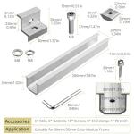 Anbte Solar Panel Holder Kit - 6 Packs Z-Brackets