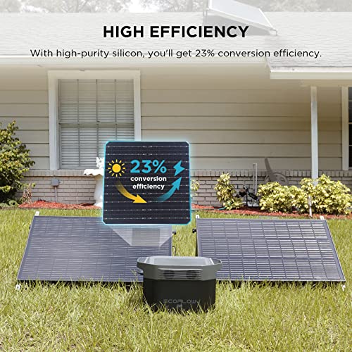 EF ECOFLOW 2 Pack 100W Monocrystalline Solar Panels