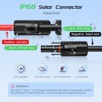 30FT 10AWG Solar Panel Extension Cable Set