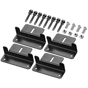 Spartan Power Black Solar Panel Mounting Brackets Set