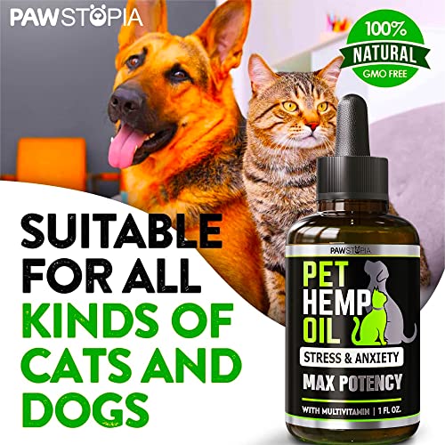 Pet Hemp Oil Drops for Dogs and Cats