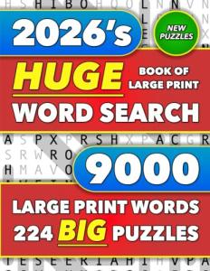Large Print Word Search Book: 9000 Words & Puzzles
