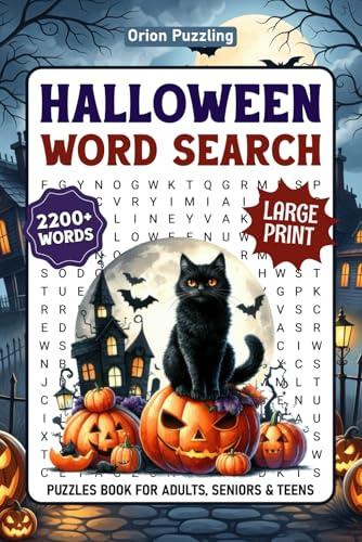 Halloween Word Search Puzzles for Adults and Teens