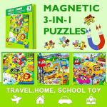 Magnetic Cartoon Jigsaw Puzzle Book for Kids