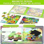 Magnetic Cartoon Jigsaw Puzzle Book for Kids