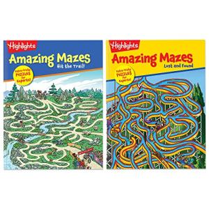 Amazing Mazes Activity Books for Kids - 2-Pack