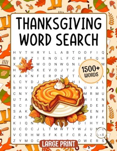 Large Print Thanksgiving Word Search Puzzle Book