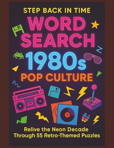 1980s Pop Culture Word Search Puzzle Book