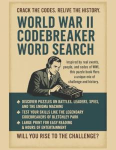 World War II Codebreaker Word Search Puzzle Book