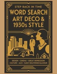 Art Deco 1930s Style Word Search Puzzle Book