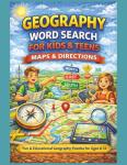 Geography Word Search: Maps & Directions Puzzles for Kids & Teens