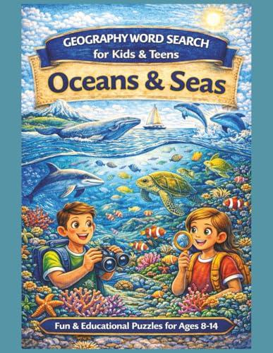 Geography Word Search: Oceans & Seas for Kids