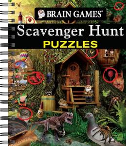 Scavenger Hunt Puzzle Book for Brain Games