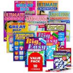 Large Print Crossword & Fill-In Puzzles Bundle