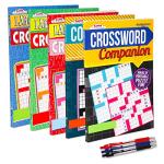5-Pack Travel-Size Large Print Crossword Puzzle Books