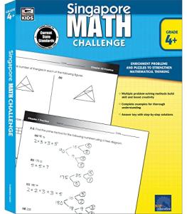 Singapore Math Challenge Workbook for Grades 4-6