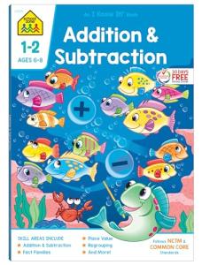 Addition & Subtraction Workbook for Kids Ages 6-8