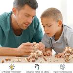 4 Pack Wooden Brain Teaser Puzzle Games