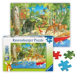Woodland Friends 200-Piece Jigsaw Puzzle for Kids