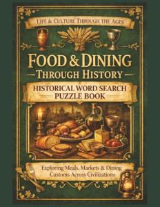 Food and Dining Through History Word Search Puzzle Book