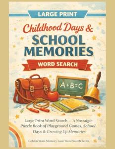 Childhood Days and School Memories Word Search