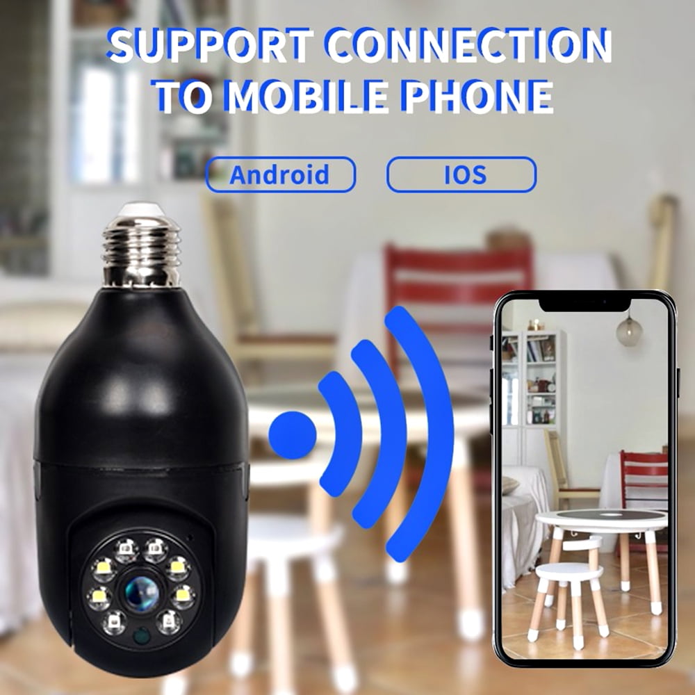 Smart Home Security Light Bulb Camera