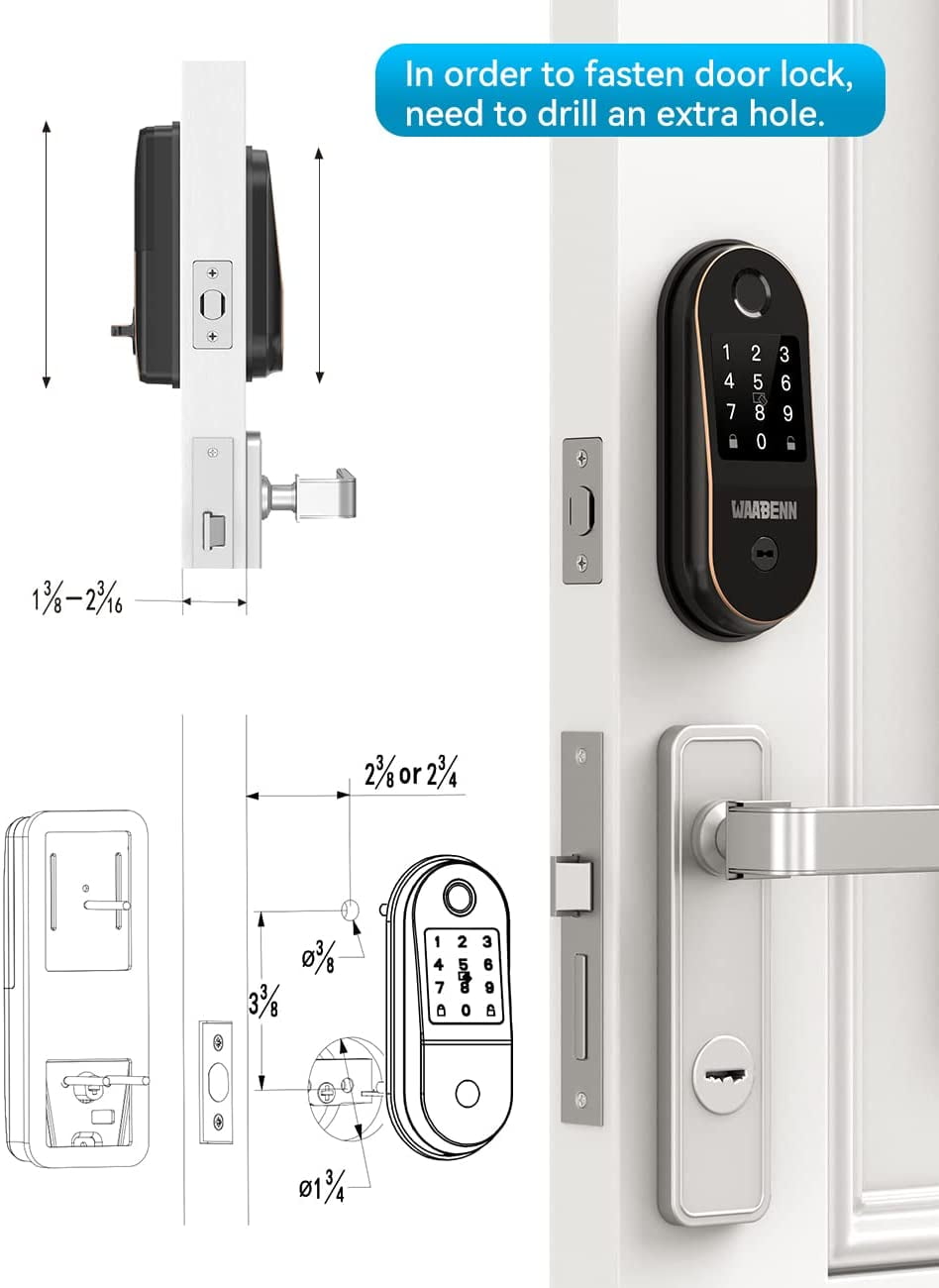 Bluetooth Door Lock with Fingerprint Recognition