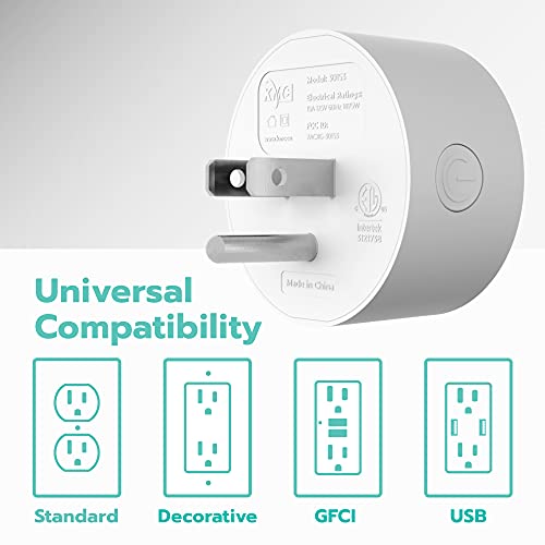 Smart Wi-Fi Mini Plug 4-Pack with Voice Control