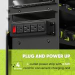 POKIPO Wall-Mount Tool Organizer with Charging Station