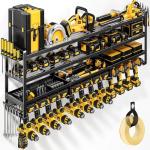 POKIPO 49" Wall-Mounted Tool Organizer Rack