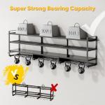 POKIPO 49" Wall-Mounted Tool Organizer Rack