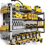 Heavy Duty Wall Mount Tool Organizer with Charging Station