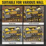 Heavy Duty Wall Mount Tool Organizer with Charging Station