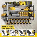 Heavy Duty Wall Mount Tool Organizer with Charging Station