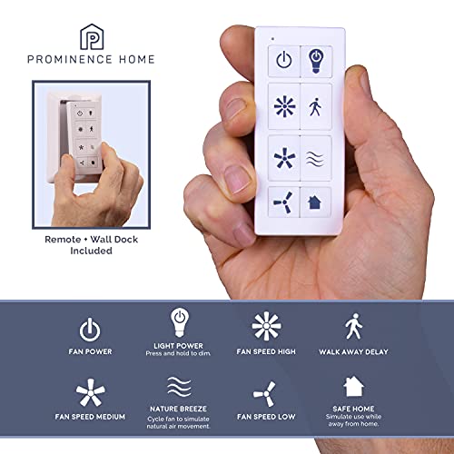 Smart Ceiling Fan with Remote Control, 52