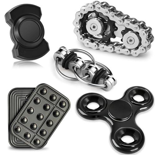 5 Pack Magnetic Fidget Spinners for Stress Relief