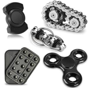 5 Pack Magnetic Fidget Spinners for Stress Relief
