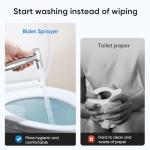 Handheld Toilet Bidet Sprayer with Water Pressure Control