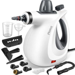 11-Piece Handheld Steam Cleaner for Multi-Surface Use