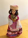 Greek Christmas Doll 7.5” with Painted Face