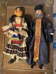 Set of 2 Vintage Greek Cypriot Dolls