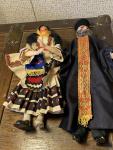 Set of 2 Vintage Greek Cypriot Dolls