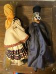 Set of 2 Vintage Greek Cypriot Dolls