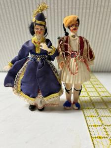 Charming Vintage Greek Doll Set, 2 Pieces