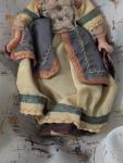 Vintage 7" Greek Cloth Doll on Stand