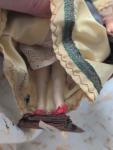 Vintage 7" Greek Cloth Doll on Stand