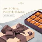 Pistachio Baklava Gift Box - 15 Sweet Pieces